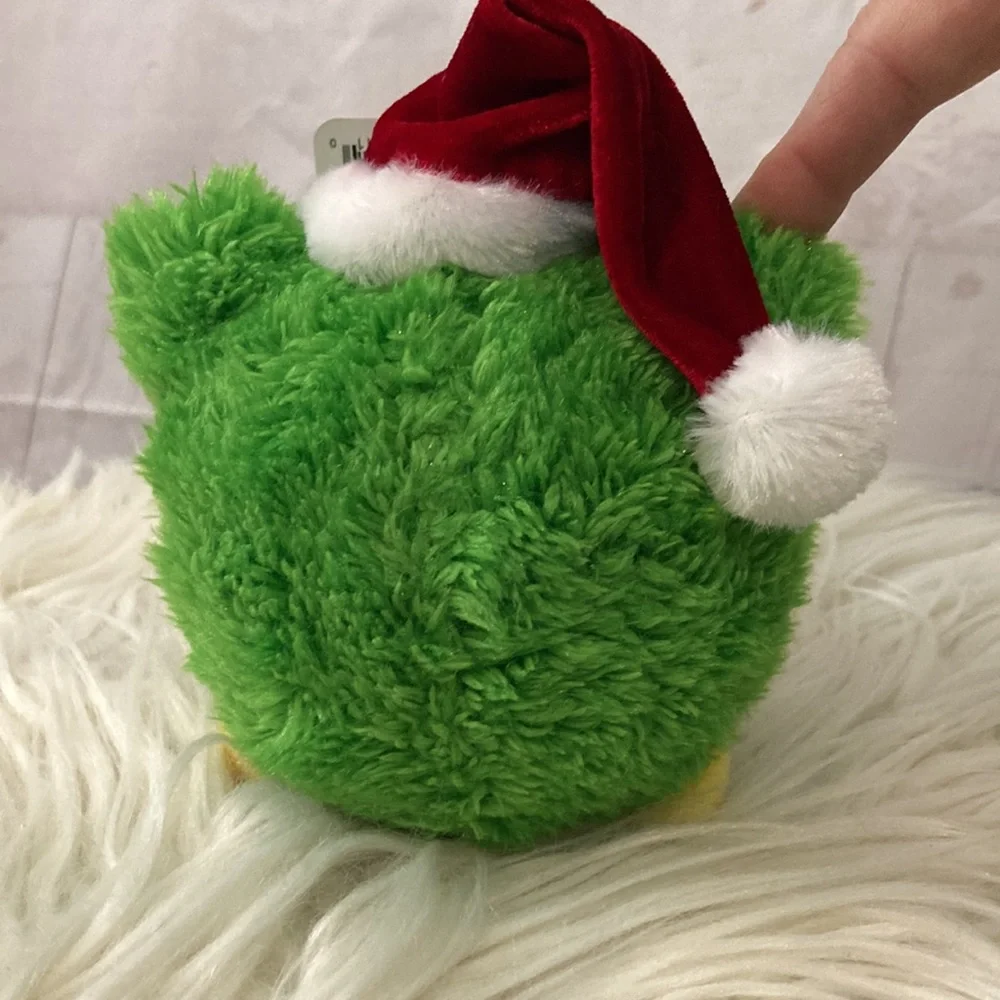 Pet Factory Holiday Squeaky Dog Toy Ball Frog Plush Ball